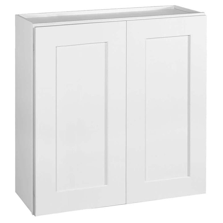Design House Brookings Solid Wood Assembled Shaker 30 in. x 30 in. x 12 in. 2 Door Wall Kitchen Cabinet W3030 in White