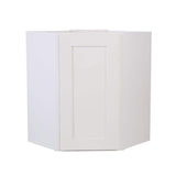 Design House Brookings Solid Wood Assembled Shaker 24 in. x 30 in. x 12 in. 1 Door Corner Wall Kitchen Cabinet WAC2430 in White