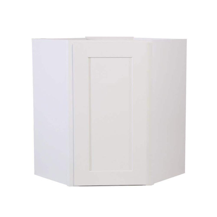 Design House Brookings Solid Wood Assembled Shaker 24 in. x 30 in. x 12 in. 1 Door Corner Wall Kitchen Cabinet WAC2430 in White