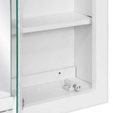 Design House Concord 30 in. x 30 in. Surface-Mount 4-Light Tri-View Medicine Cabinet in White Gloss