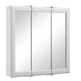 Design House Classic 24 in. x 24 in. x 4-3/4 in. Surface-Mount Tri-View Bathroom Medicine Cabinet in White
