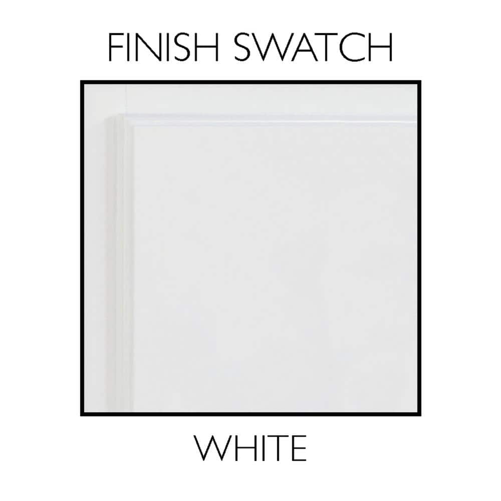 Design House Concord 5 in. x 16 in. x 26 in. Single Door Surface Mount Medicine Cabinet with Mirror in White Gloss