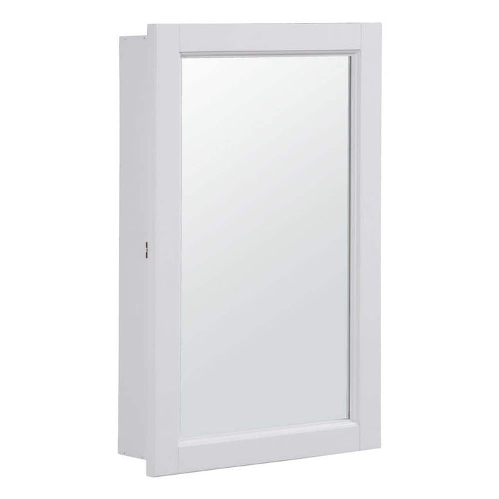 Design House Concord 5 in. x 16 in. x 26 in. Single Door Surface Mount Medicine Cabinet with Mirror in White Gloss