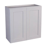 Design House Brookings Solid Wood Ready to Assemble Shaker 27 in. x 36 in. x 12 in. 2 Door Wall Kitchen Cabinet W2736 in White