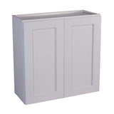 Design House Brookings Solid Wood Ready to Assemble Shaker 33 in. x 36 in. x 12 in. 2 Door Wall Kitchen Cabinet W3336 in White
