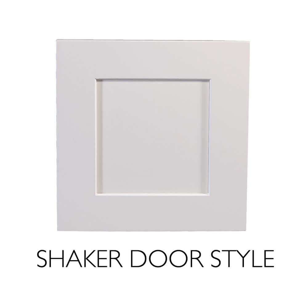 Design House Brookings Plywood Ready to Assemble Shaker 9x34.5x24 in. 1-Door 1-Drawer Base Kitchen Cabinet in White