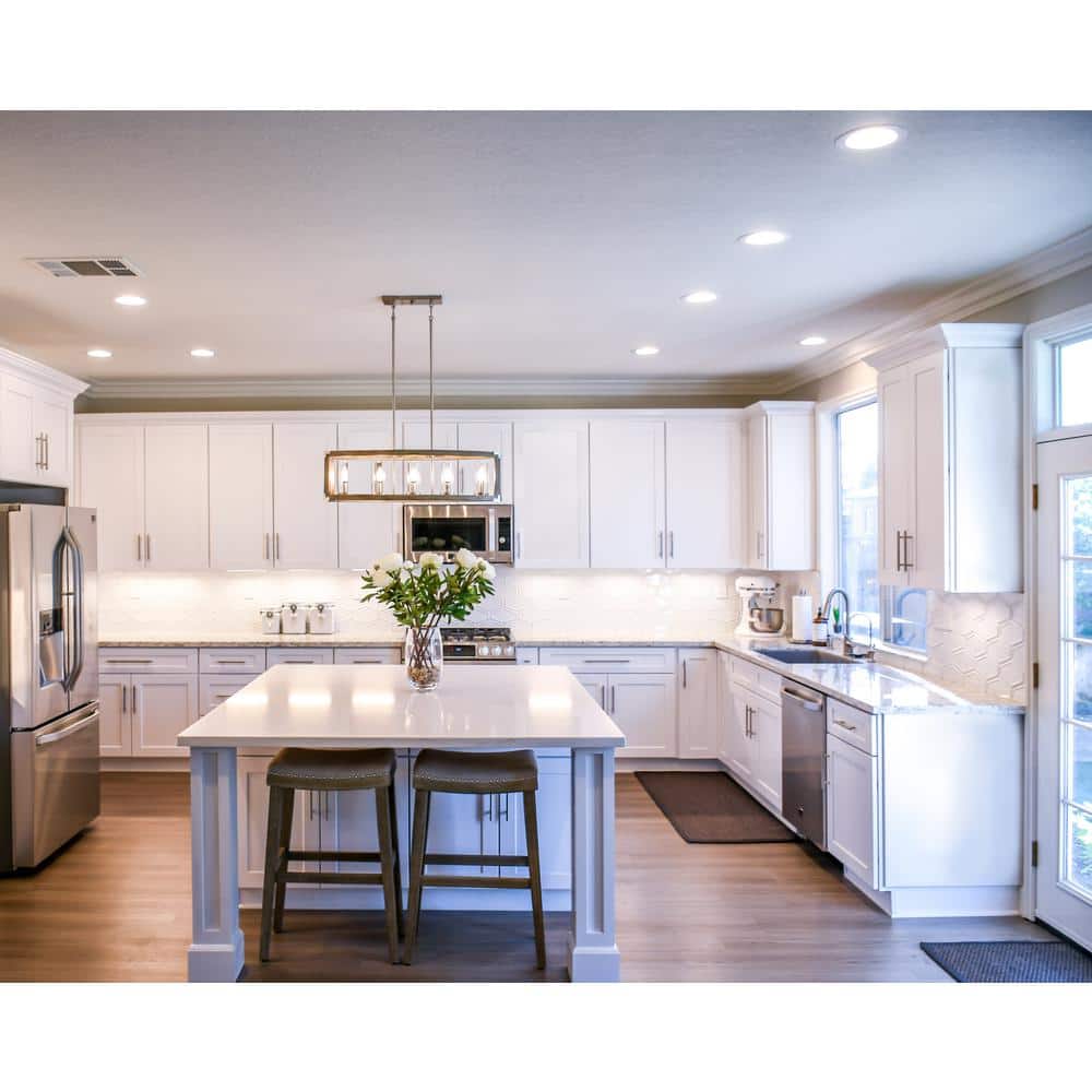 Design House Brookings Plywood Ready to Assemble Shaker 33x34.5x24 in. 2-Door 1-Drawer Base Kitchen Cabinet in White