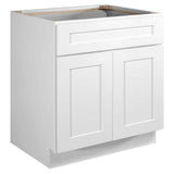 Design House Brookings Plywood Ready to Assemble Shaker 30x34.5x24 in. 2-Door Base Kitchen Cabinet Sink in White