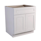 Design House Brookings Plywood Ready to Assemble Shaker 30x34.5x24 in. 2-Door Base Kitchen Cabinet Sink in White