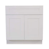 Design House Brookings Solid Wood Ready to Assemble Shaker 48 in. x 34.5 in. x 24 in. 2 Door Base Kitchen Cabinet Sink SB48 in White