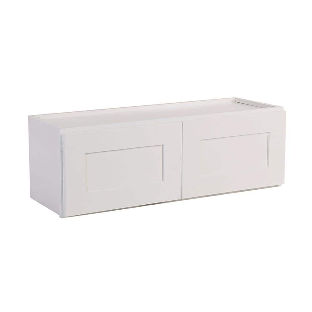 Design House Brookings Plywood Ready to Assemble Shaker 30x18x12 in. 2-Door Wall Kitchen Cabinet in White
