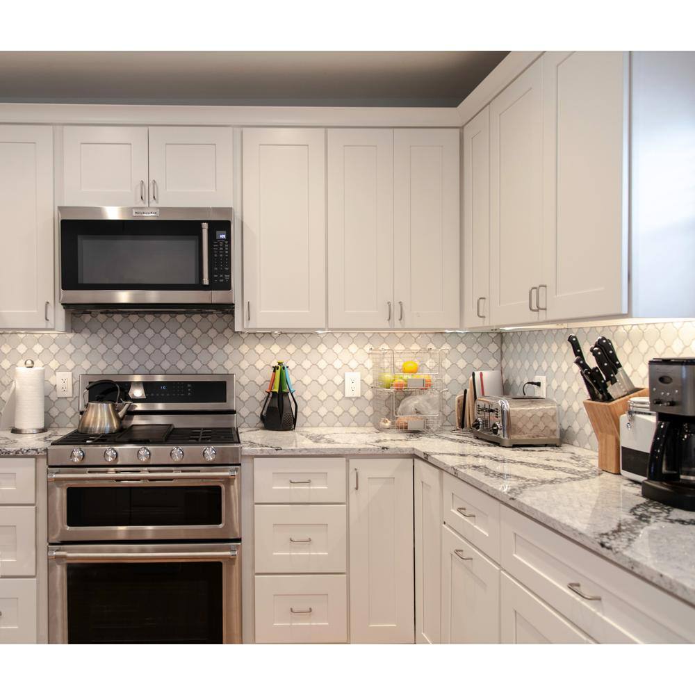 Design House Brookings Plywood Ready to Assemble Shaker 36x18x12 in. 2-Door Wall Kitchen Cabinet in White
