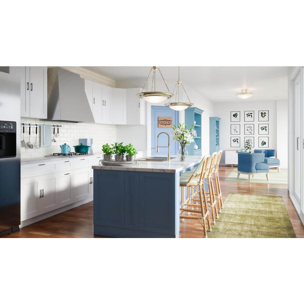Design House Brookings Plywood Ready to Assemble Shaker 36x30x12 in. 2-Door Wall Kitchen Cabinet in White