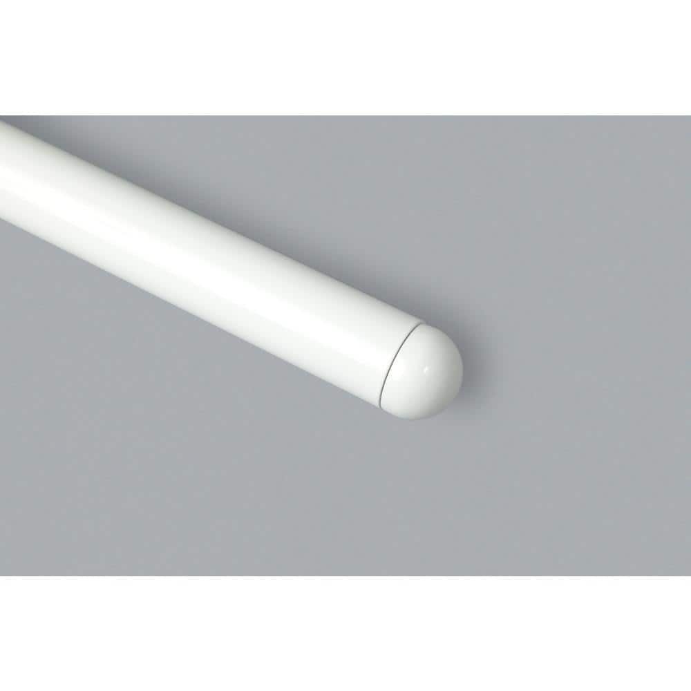 Dolle Prova White Aluminum 79 in. Long Handrail Kit