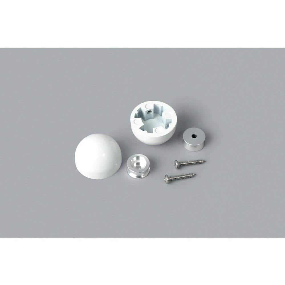 Dolle Prova White Aluminum 79 in. Long Handrail Kit