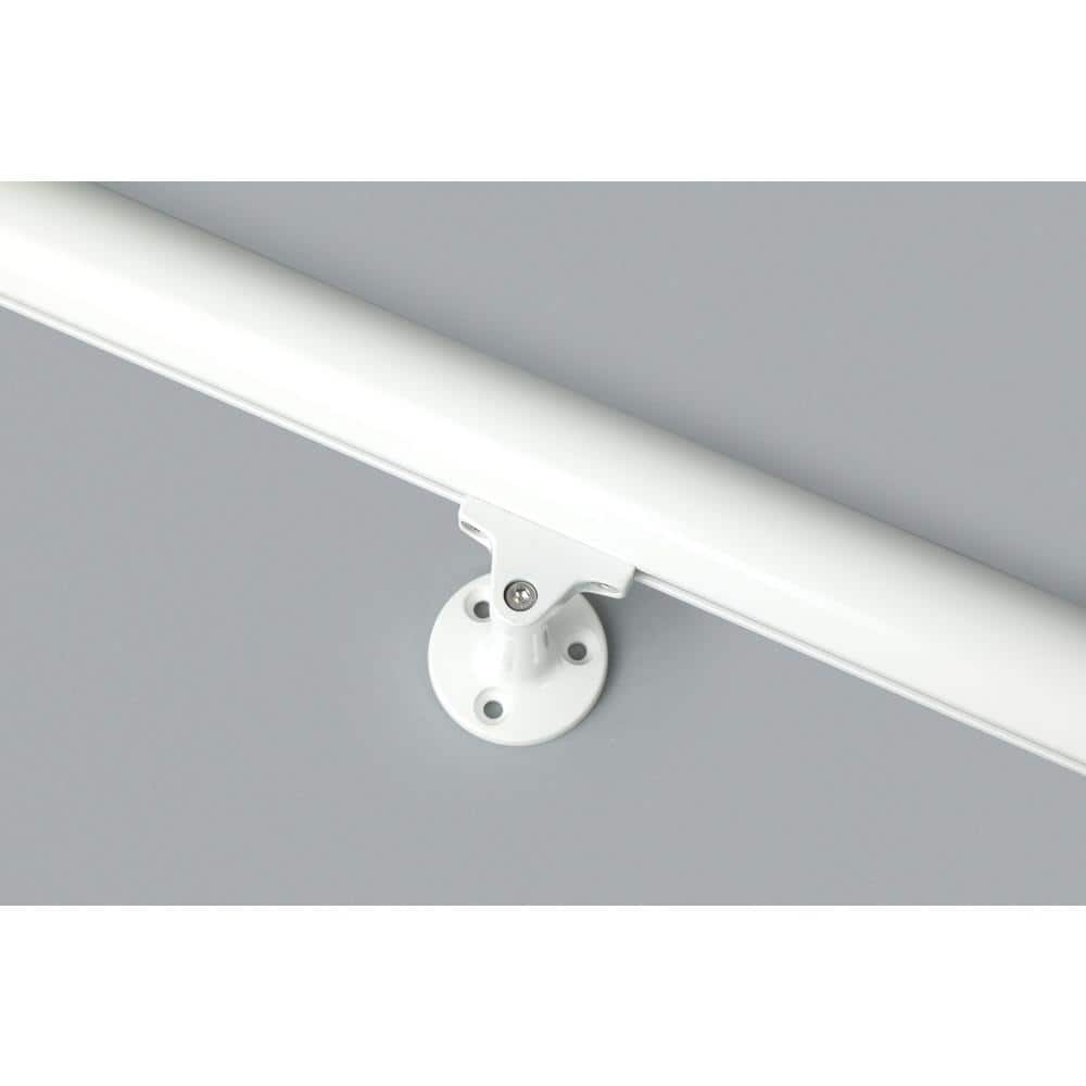 Dolle Prova White Aluminum 79 in. Long Handrail Kit