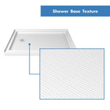 DreamLine SlimLine 36 in. x 36 in. Double Threshold Shower Base with Corner Drain in White