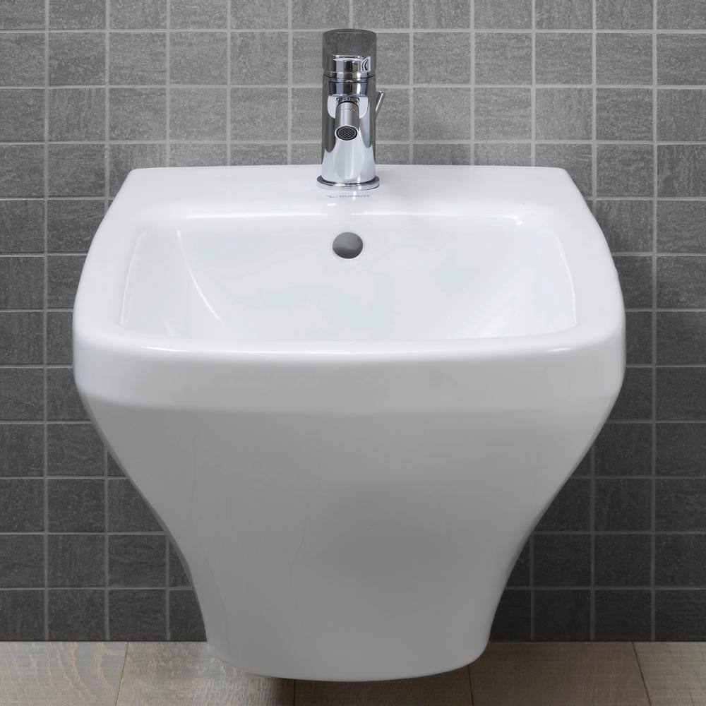Duravit DuraStyle Round Wall-Mounted Bidet in White