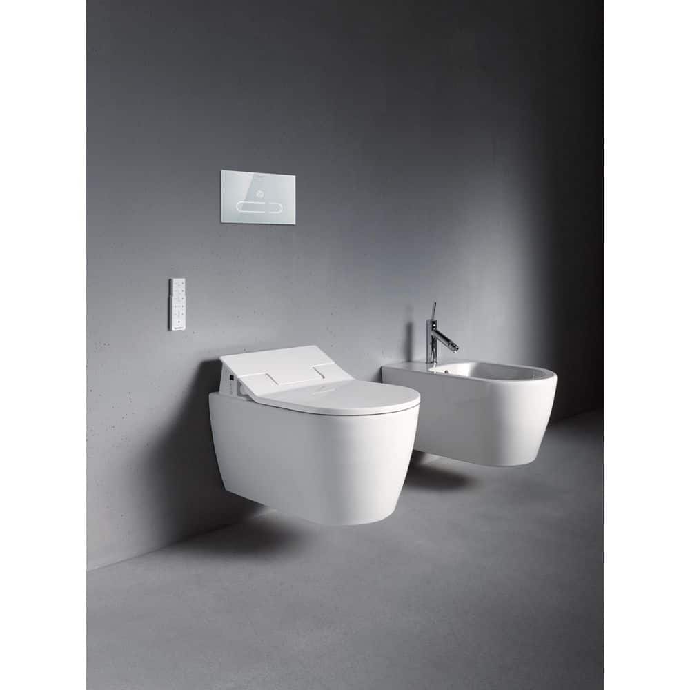 Duravit ME by Starck Wall-Mounted Bidet in White with Vertical Spray
