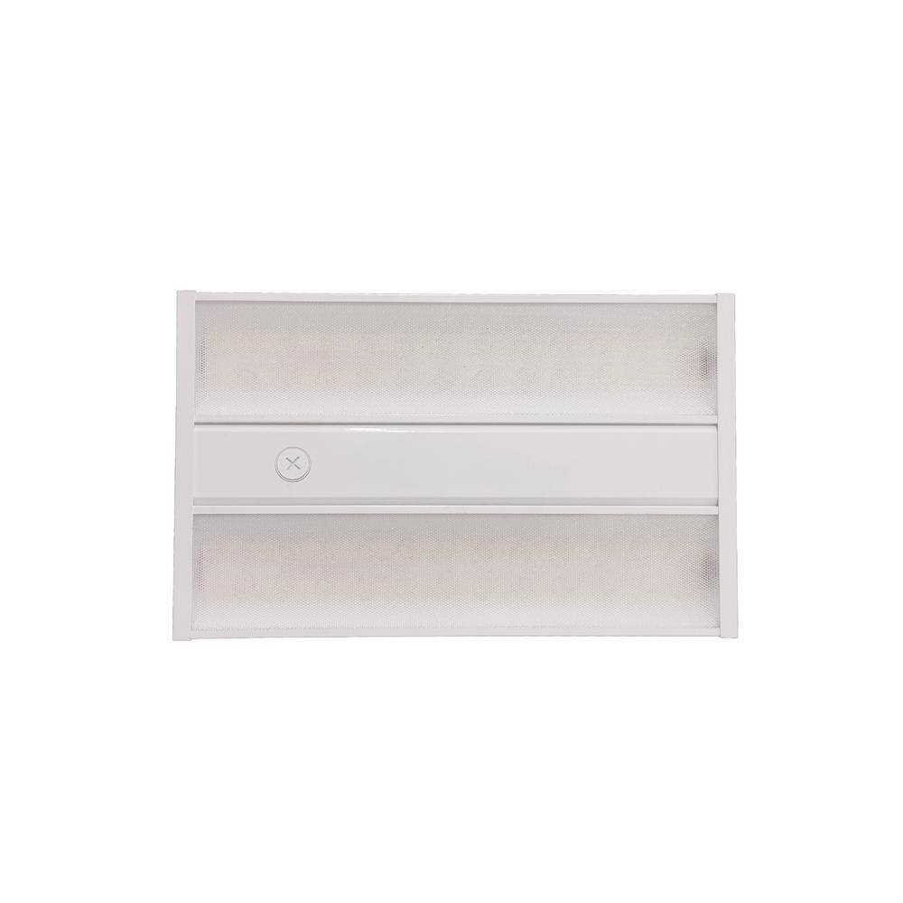 EarthTronics 1.3 ft. 92-Watt Equivalent Integrated LED Dimmable Premium Series White High Bay Light 13800 Lumens, 5000K