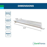 EarthTronics 1.9 ft. 185-Watt Equivalent Integrated LED Dimmable Premium Series White High Bay Light 27750 Lumens, 5000K