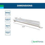 EarthTronics 1.9 ft. 185-Watt Equivalent Integrated LED Dimmable Premium Series White High Bay Light 27750 Lumens, 5000K (4-Pack)