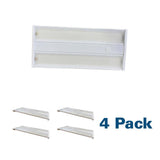 EarthTronics 1.9 ft. 185-Watt Equivalent Integrated LED Dimmable Premium Series White High Bay Light 27750 Lumens, 5000K (4-Pack)