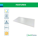 EarthTronics 2 ft. x 4 ft. 5000 Lumens Integrated LED Back-Lit Flat Panel Light, 3500K/4000K/5000K, (20-Pack)