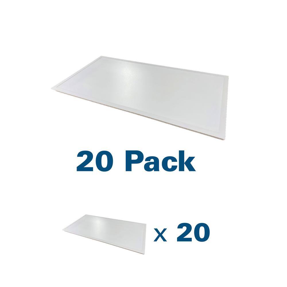 EarthTronics 2 ft. x 4 ft. 5000 Lumens Integrated LED Back-Lit Flat Panel Light, 3500K/4000K/5000K, (20-Pack)