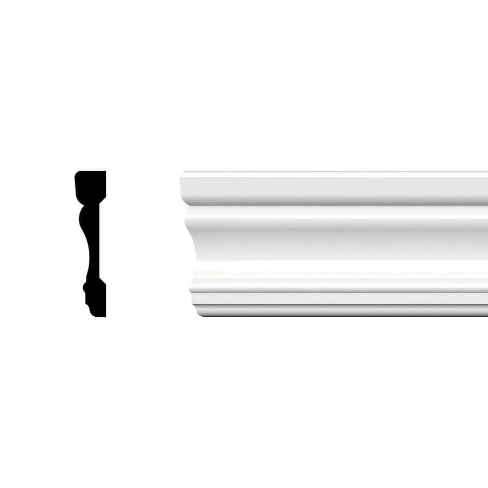 Ekena Millwork 2-3/4 in. x 5/8 in. x 96 in. West Coast Casing Moulding, PVC (12-Pack)