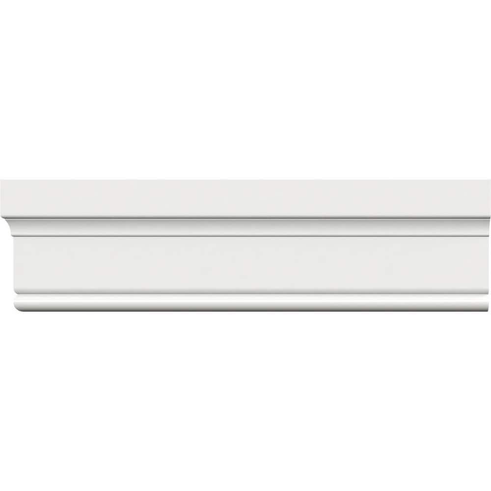Ekena Millwork 3-1/4 in. x 1-1/4 in. x 96 in. Williamsburg Casing Moulding, PVC (12-Pack)
