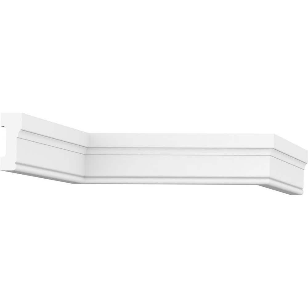 Ekena Millwork 3-1/4 in. x 1-1/4 in. x 96 in. Williamsburg Casing Moulding, PVC (8-Pack)
