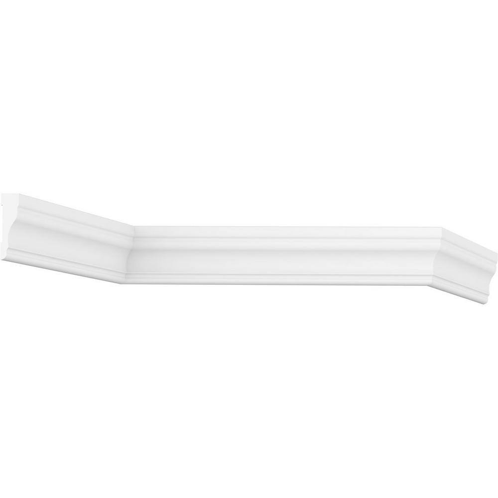 Ekena Millwork 2-1/4 in. x 5/8 in. x 84 in. Colonial Casing Moulding, PVC