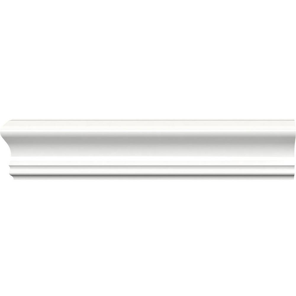 Ekena Millwork 2-5/8 in. x 3/4 in. x 96 in. Chair Rail Moulding, PVC (12-Pack)