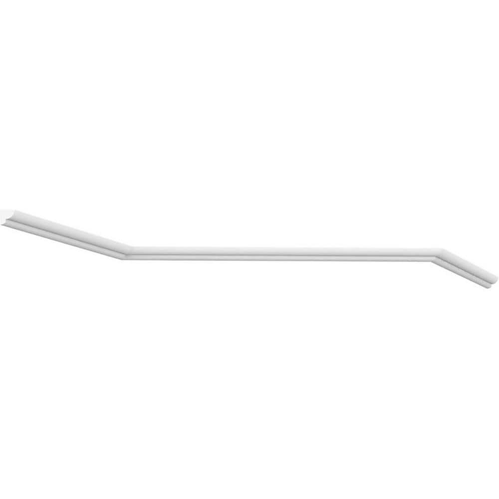 Ekena Millwork 3/8 in. x 1/2 in. x 96 in. Bead Moulding, PVC (12-Pack)