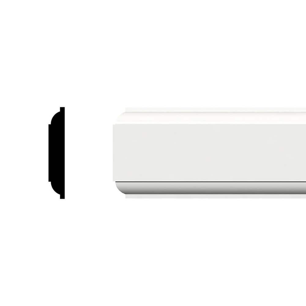 Ekena Millwork 1-1/4 in. x 1/4 in. x 96 in. Parting Bead, PVC (12-Pack)