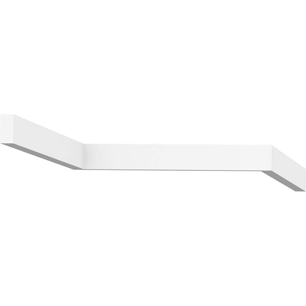 Ekena Millwork 1 in. x 3/4 in. x 96 in. Stop Moulding, PVC (12-Pack)