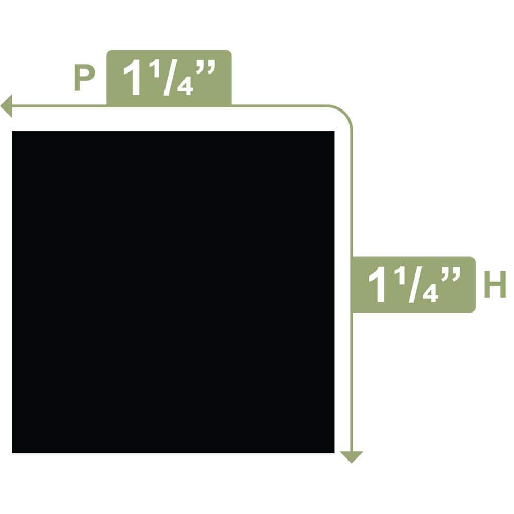 Ekena Millwork 1-1/4 in. x 1-1/4 in. x 96 in. Square Moulding, PVC (12-Pack)