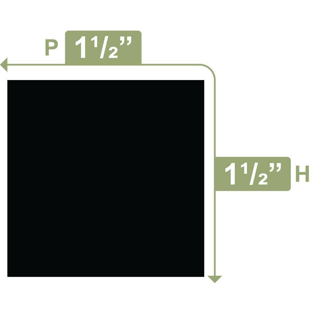 Ekena Millwork 1-1/2 in. x 1-1/2 in. x 96 in. Square Moulding, PVC (12-Pack)