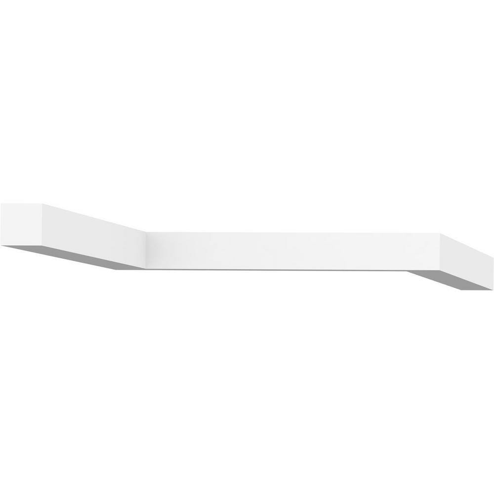 Ekena Millwork 1-1/2 in. x 1-1/2 in. x 96 in. Square Moulding, PVC (8-Pack)