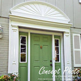 Ekena Millwork 43-7/8 in. x 2-3/8 in. x 14-1/8 in. Combination Peaked Cap Pediment