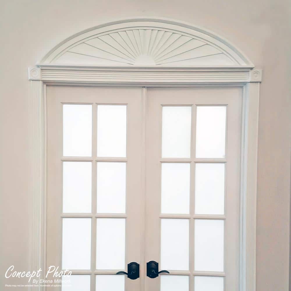 Ekena Millwork 43-7/8 in. x 2-3/8 in. x 14-1/8 in. Combination Peaked Cap Pediment