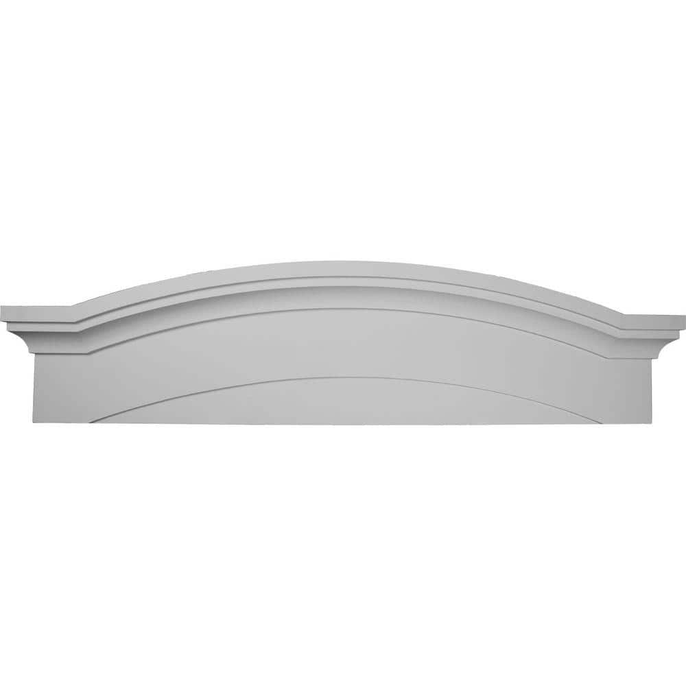 Ekena Millwork 57-1/2 in. x 1-1/8 in. x 14-7/8 in. Massive Emery Pediment