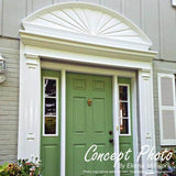Ekena Millwork 55-5/8 in. x 4-1/2 in. x 12-7/8 in. Pitch 6/12 Acorn Pediment