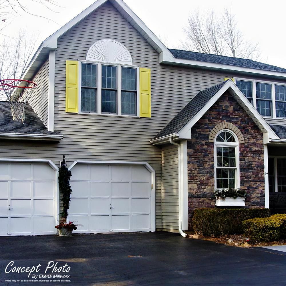 Ekena Millwork 55-5/8 in. x 4-1/2 in. x 12-7/8 in. Pitch 6/12 Acorn Pediment