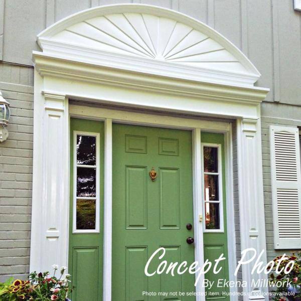 Ekena Millwork 61 in. x 7/8 in. x 20 in. Peaked Urn Pediment