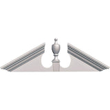 Ekena Millwork 61 in. x 7/8 in. x 20 in. Peaked Urn Pediment