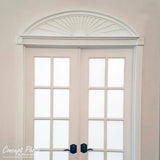 Ekena Millwork 72 in. x 2 in. x 14 in. Elliptical Sunburst Pediment