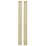 Ekena Millwork 7 in. x 2-1/4 in. x 90 in. Primed Polyurethane Fluted Pilaster Moulding