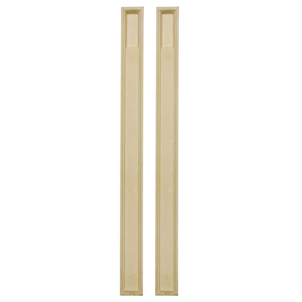 Ekena Millwork 8 in. x 2-3/4 in. x 100 in. Primed Polyurethane Fluted Pilaster Moulding